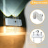 THINIDA 7.4-Inch Motion Sensor Wall Light Indoor, Battery Operated Wall Sconces, Rechargeable LED Night Light