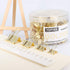 Binder Clip Paper Clamps, Assorted Sizes (Mini, Small, Medium, Large), 100 Pcs Gold Clips for Office School Supplies
