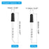 PATIKIL Eye Dropper, 12Pcs 1ml Glass Graduated Bent and Straight Tip Pipette Measured Dropper with Rubber Cap for Essential Oils, Lab Experiments, Clear and Black