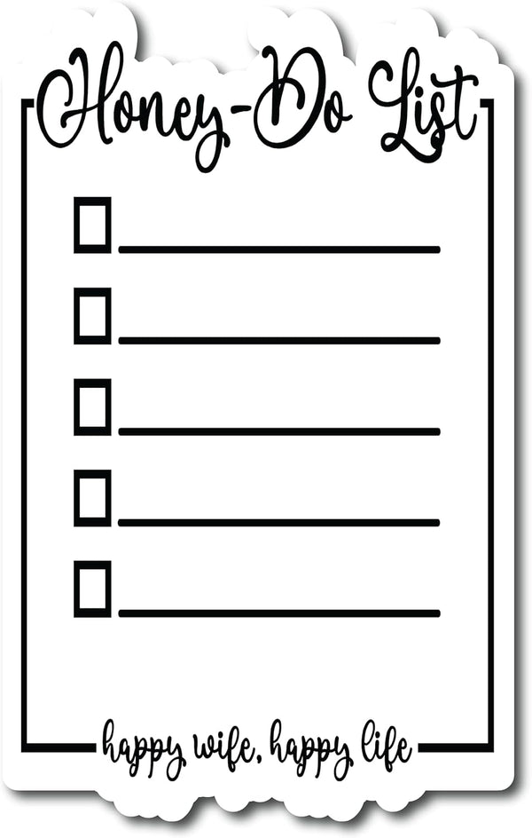 To Do List Magnetic Dry Erase Honey Do List, 7"x9" Whiteboard Kitchen Planner for Refrigerator or Metal Surface