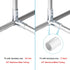 12 Sets 90 3 1/2" Degree Way Cross Pipe Connector Clamps, Fits EMT Conduit with PE Adapter Shims
