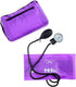 EMI Purple Deluxe Professional Aneroid Sphygmomanometer Manual Blood Pressure Monitor Set