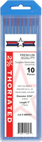 2% Thoriated TIG Welding Tungsten Electrodes, 3/32 x 7 , 10-Pack