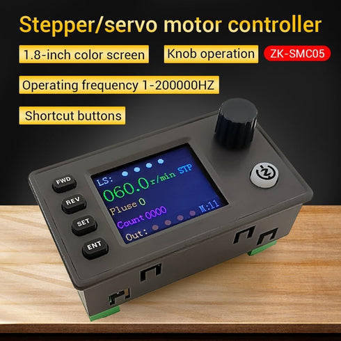 UCCKEYI SMC05 ,20 Stepper Servo Motor Pulse Controller with Forward/Reverse Speed Control Motion Modes , Remote
