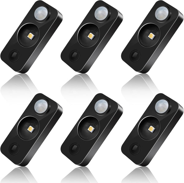 NIEGNOWOO LED Motion Sensor Puck Lights, Rechargeable Cabinet Lights, Stick on Wireless