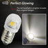 Ruiandsion 4pcs E10 LED Bulb 3V 0.6W 5050 1SMD White 6000K Upgrade for Lamps Flashlights Torch Light