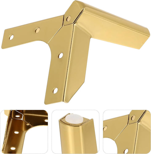 4 10cm Pcs Titanium Metal Furniture Legs Y-Style Sofa Cabinet Support Feet for Modern Minimalist Bedside Table Seating