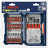 BOSCH SDMS24 24-Piece Custom Case System Set for Assorted Impact Tough Screwdriving Applications