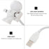 1pc Uonlytech USB Led Night Lamp Flexible Reading Desk Light for Bedroom Dorm Design Side Push Button for Office Study