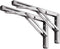 YUMORE Folding Shelf Bracket 14",Heavy Duty Stainless Steel Collapsible Shelf-Bracket Max Load