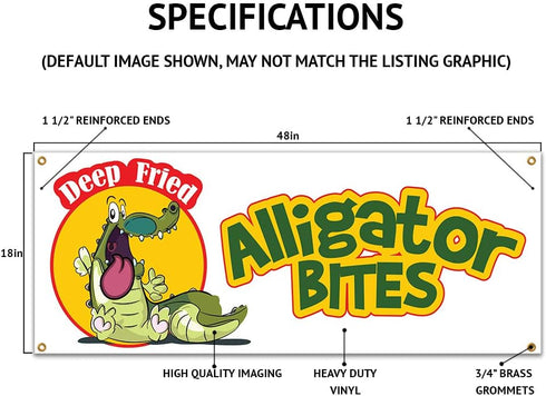 Durable Health Food Banner Sign - Vegan & Organic