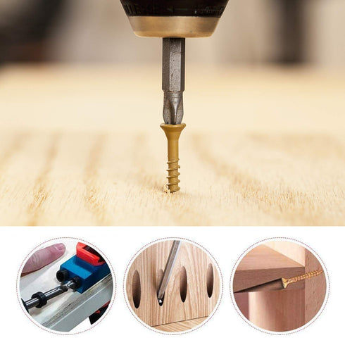 15Pcs Pocket Hole Jig - 15 Degree Dowel Drill Joinery Kit Hole Screw Jig with 6/8/10mm Drive Adapter for Woodworking
