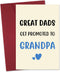 JoyrnalK New Grandpa Card - Pregnancy Announcement Cards For Grandpas Promoted To Grandpa
