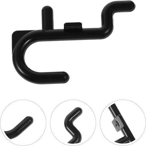 20pcs Plastic Pegboard Hooks Utility Tool Hangers Garage Storage Accessories for Pegboard Organization and Workbench