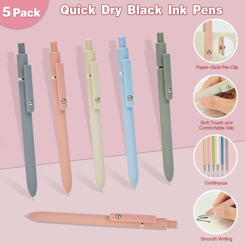 HRFGWDD 52 Set, Set PCS Aesthetic School Supplies with Highlighters, Mechanical Pencils, Color Ink Gel pens, Pencil