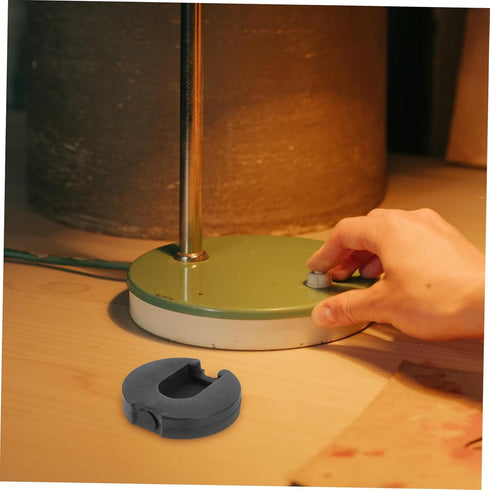 Luxshiny Weighted Round Base for Desk and Floor Lamps Heavy-duty Iron Construction Stable Lamp Chassis for Bedroom