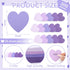 MSHUNKEJI 150 3x3 Pcs Purple Note Cards Heart Index Cards Blank Index Cards Colors Study Cards Business Cards Blank