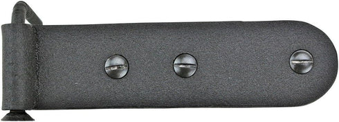 4 Renovators Supply Manufacturing Black Wrought Iron Shutter Strap Hinge in Galvanized Gate Strap Hinges with Mounting