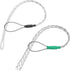 MECCANIXITY Cable Pulling Grip for 6-10mm+12-15mm Cable, Black+Green, 26/37cm Wire Mesh Puller Socks Grip