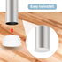 10 32 mm, 1-1/4" Flyshop White Round Ribbed Tube Inserts Chair Table Legs Plastic Plugs Tubing End Caps, Pcs, Outside