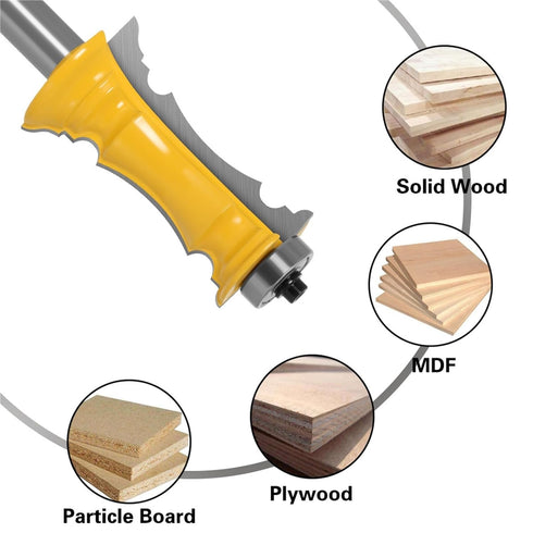 HMVFXBUDK 1/2" 8mm 12mm Bit(8 2-1/2b) & & Handle High-End Drawer Face Frame Knife | Handrail Knife | Cabinet & Kitchen
