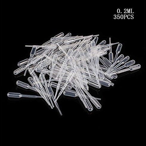 moveland 0.2ml Plastic Mini Transfer Pipettes, 350PCS Disposable Dropper for Liquid Mixture