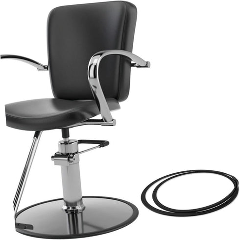 PartyKindom Salon Chair Base Ring Gasket Durable Rubber Floor Protectors for Salon Equipment Easy Installation Ring