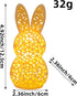 Generic 3D Lighted Easter Bunny Figurines, Printed Hollow Out Bunny Lamp, Light Up Easter Rabbit Decoration for Home