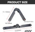 4 180 9" Pcs Degree Rotatable Support Hinges, Folding Lid Support Hinges for Furniture Cabinet Cupboard Box Jewellery
