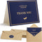 GAMSUNSTAR Thank You Cards with Envelopes and Stickers | Gold Foil Stamping, 300gsm
