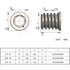 100pcs Threaded Inserts for Wood, Screw in Nut Fastener Connector, Steel Hex Drive Nut Inserts for Furniture