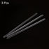 MECCANIXITY Borosilicate Glass Stick 5.91" Length 6mm Dia Stir Rod Mixing Tools, 3Pcs with Round Ends