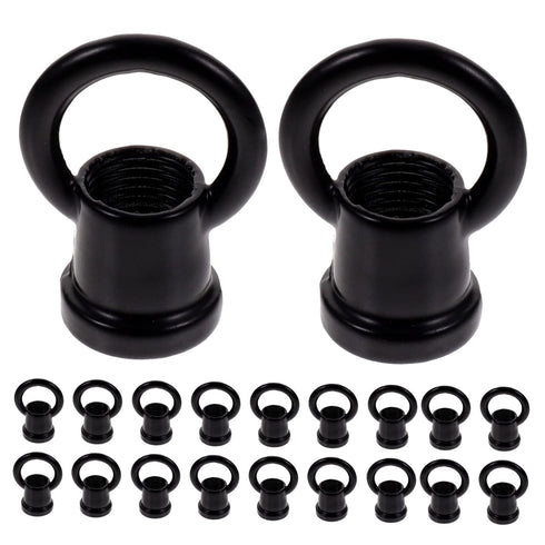 Veemoon 100 Pcs Strong Ring Hanging Light Hook Ceiling Hook for Chandelier Ceiling Lantern s Chandelier Swag Eye Bolts