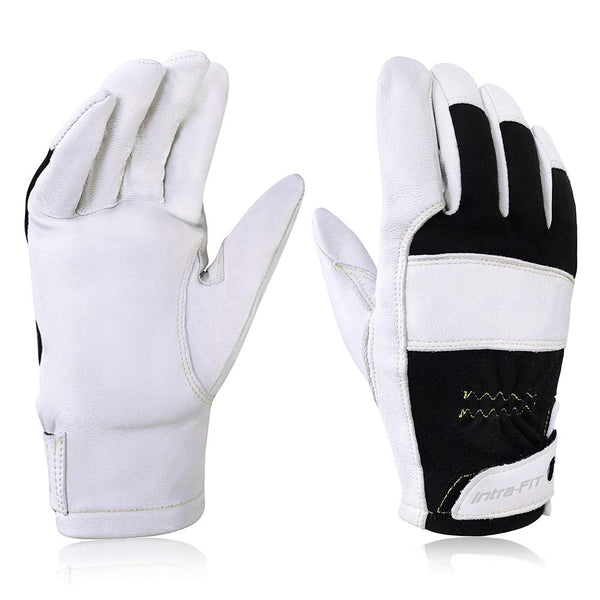 TIG Welding Gloves, Premium Grain Goatskin, Spark-Resistant Nomex Back, 1 Pair