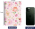 Spiral Notebook 5×7 Inch, 4 Pack, Small College Ruled Hardcover Floral Journals, 320 Sheets/640 Pages, B6 Size
