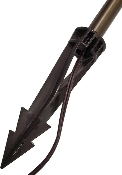 Ironsmith Lighting Products In-Ground 8-Inch Support Stakes for 12V Light Fixture, Bronze or Black