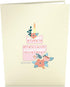 Lovepop Happy Birthday 3D Pop-Up Card for Her, Him, Girls, Boys - Floral Birthday Cake - 5" x 7" - Blank Notecard &