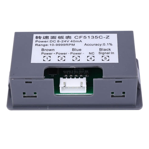 4 Digit LED Motor Tachometer, RPM Speed Measure Meter, Digital Tach Meter with Timer Gauge