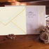 YOKIVE 100Pcs A7 Self Adhesive Envelopes, V Flap Mailing Envelopes with Gold Border, Quick Self Seal for Cards Postcard