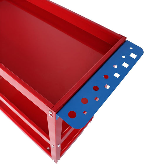 3 450 Lbs Tier Rolling Tool Cart, Capacity Service SART with Wheels, Heavy Duty Steel Utility Cart w/Lockable Wheels