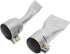 2Pcs Welding Gun Flat Nozzle - Stainless Steel Alloy Tips for Hot Air Torch Gun Soldering Supplies