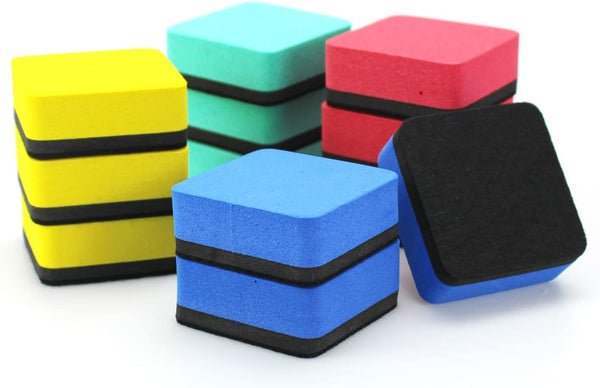 Dry Erase Eraser, 12 Pack Magnetic Whiteboard Erasers for Classroom, Home, and Office