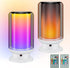 LUXSWAY Bedside Table Lamps with Remote Control,Desk Lamps with Timer Setting,Multi-Colors Led