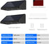 3 (2 Pack) Solar Wall Lights Outdoor, LED Lenses Fence Lights Solar Powered Outdoor Waterproof Warm White, Dusk to Dawn