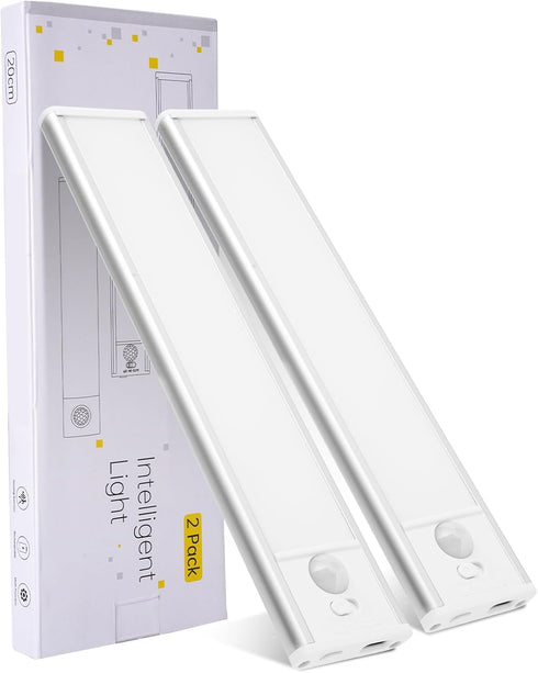 8 inch Under Cabinet Lighting, 1100mAh Rechargeable Motion Sensor Light with 3