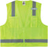 Ergodyne Unisex Class 2 Economy Surveyors Vest, Zipper, Lime, Large-X-Large US