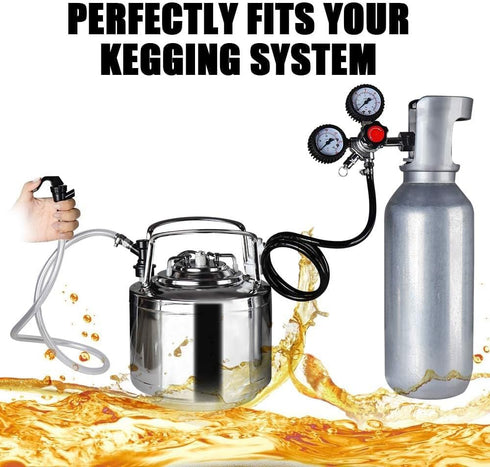 5 3/16" MRbrew FT Ball Lock Beer Line Assembly Kit, Liquid Line with Picnic Tap Faucet PVC Brewing Tubing Ball Lock