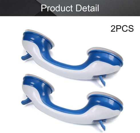 2Pcs 280x90x70mm(LxWxH) MroMax Grab Bar Suction Shower Handle Bathroom Balance Bar Safety Hand Rail Support for Hotel