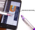 Stylus Pens 2-in-1 Ballpoint Pen - 1.0mm Medium Point Pens with Crystals for Women, Black Ink with Comfort Grip, 5-Count