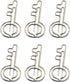 Rurili 20 Pieces Metal Key Shaped Wire Paper Clips for Home, School, Office Use (Silver)